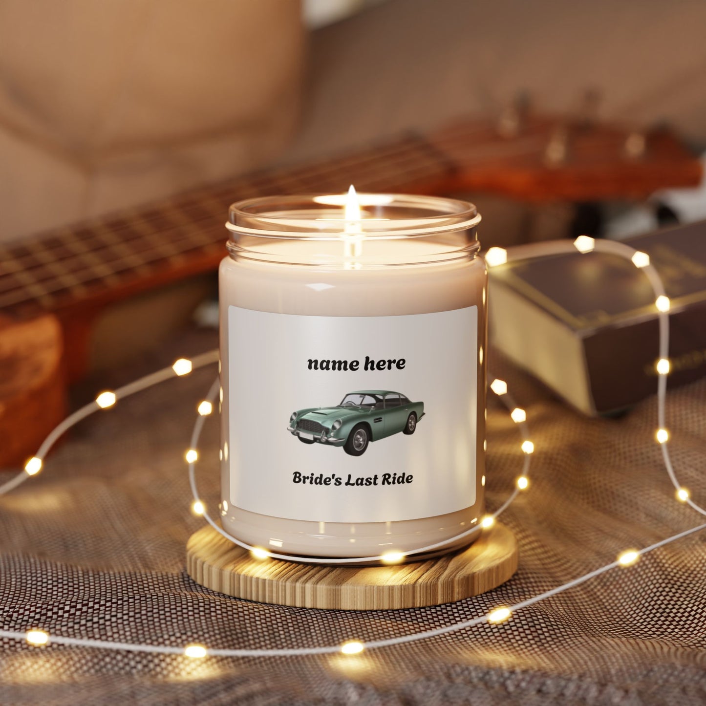 Bridal Scented Candle, Wedding Gift, Bride's Last Ride Decor, Engagement Celebration, Home Fragrance, Romance
