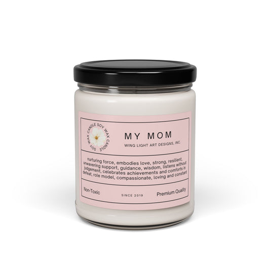 Scented Soy Candle for Mom, Aromatherapy Gift, Relaxation Candle, Non-Toxic Home Fragrance, Mother's Day Gift, Eco-Friendly Candle