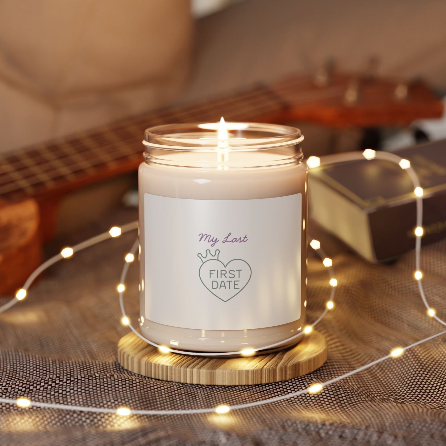 Romantic Scented Candle, My Last First Date Soy Candle, Gift for Couples, Home Decor, Anniversary, Engagement