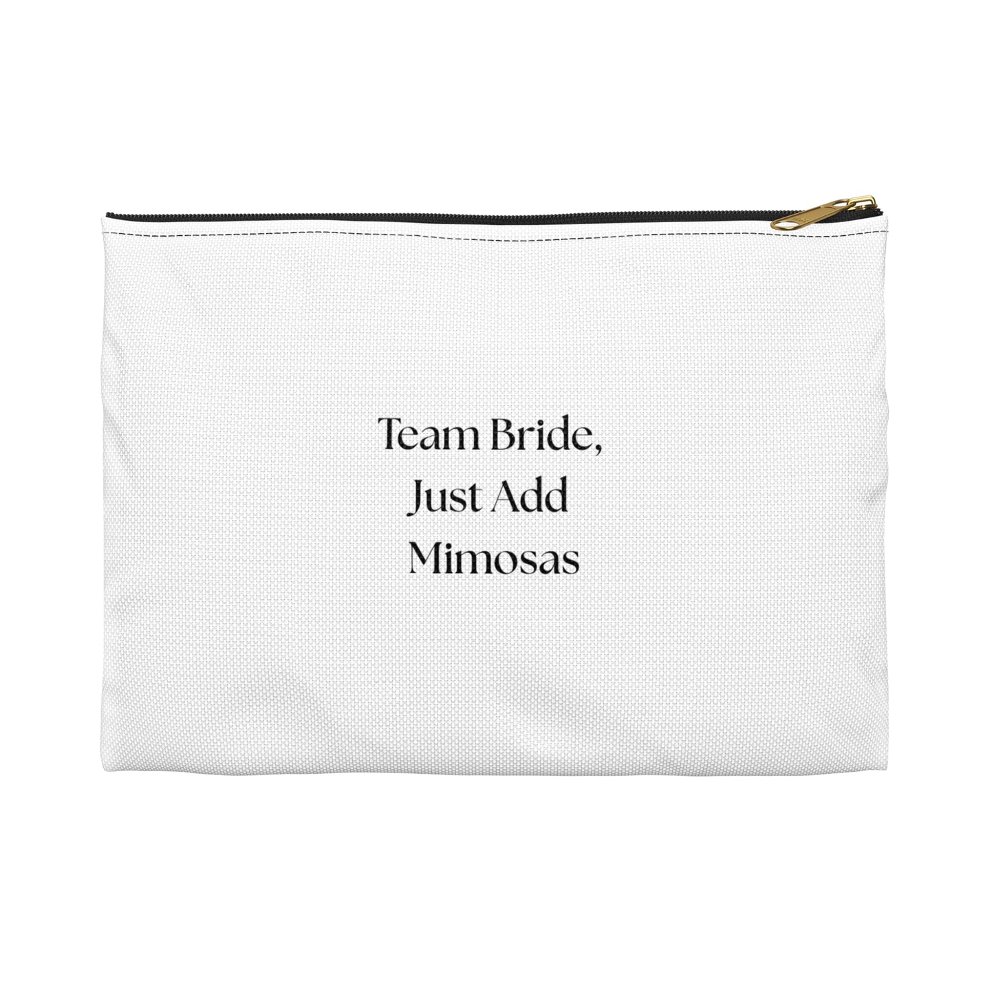 Bridal Party Accessory Pouch | Team Bride Organizer, Wedding Gift, Bachelorette Bash, Bridal Shower, Fun and Functional