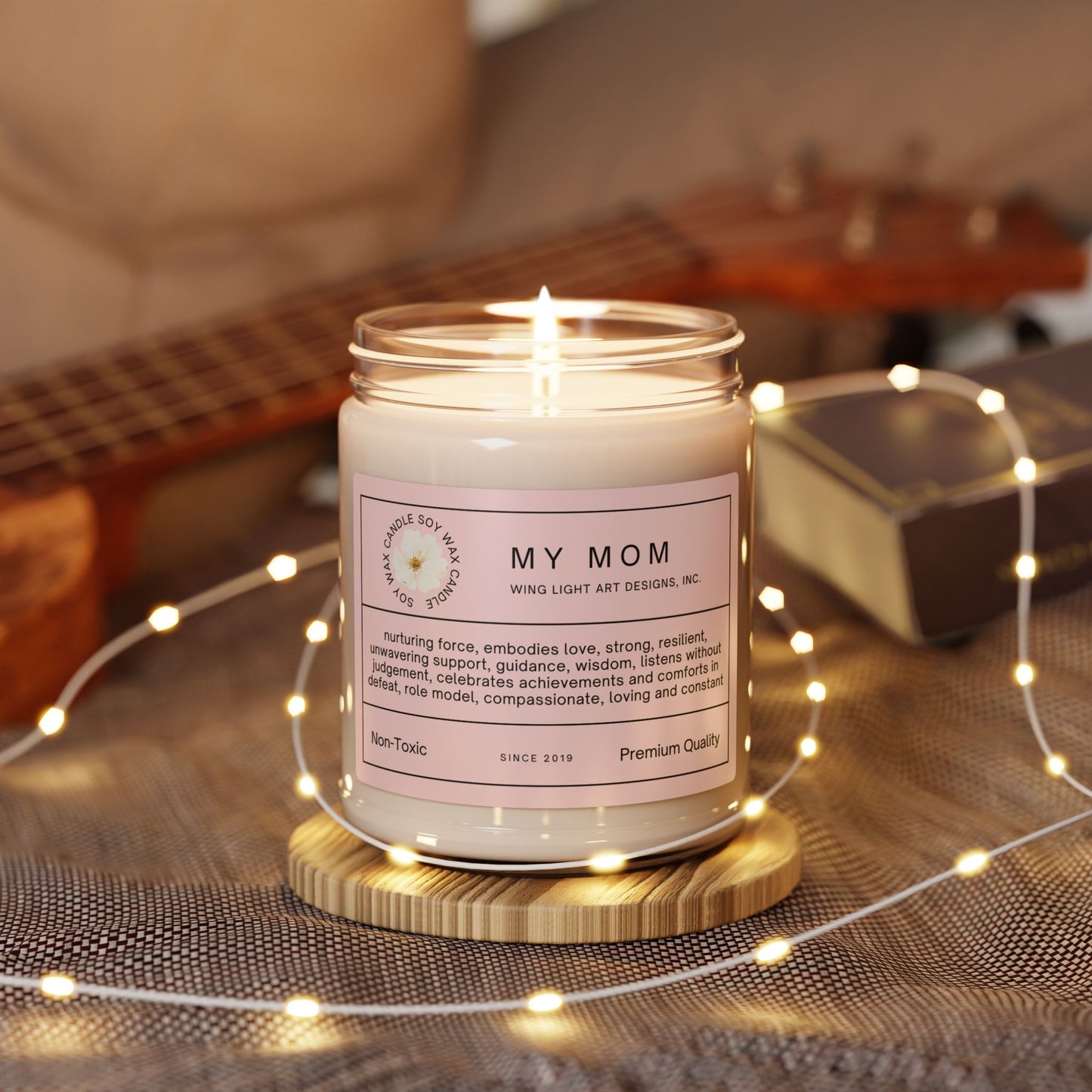 Scented Soy Candle for Mom, Aromatherapy Gift, Relaxation Candle, Non-Toxic Home Fragrance, Mother's Day Gift, Eco-Friendly Candle